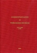 Cover: Correspondance de Theodore de Beze, Tome XXXI - Librarie Droz