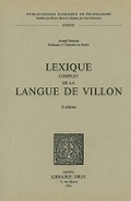 Cover: Lexique Complet de la Langue de Villon - Librarie Droz