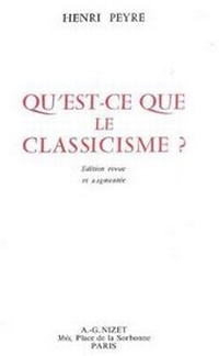 Enlarge image Cover: Qu'est-ce Que Le Classicisme - Klincksieck