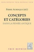 Cover: Concepts Et Categories Dans La Pensee Antique - Librarie Philosophique J. Vrin