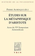 Cover: Etudes Sur La Metaphysique d'Aristote - Librarie Philosophique J. Vrin