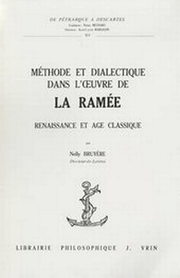 Enlarge image Cover: Methode Et Dialectique Dans l'Oeuvre de la Ramee - Librarie Philosophique J. Vrin