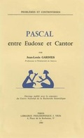 Cover: Pascal Entre Eudoxe Et Cantor - Librarie Philosophique J. Vrin