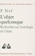Cover: L'Objet Quelconque - Librarie Philosophique J. Vrin