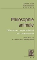 Cover: Textes Cles de Philosophie Animale - Librarie Philosophique J. Vrin
