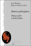 Cover: Rhetorica Philosophans - Librarie Philosophique J. Vrin