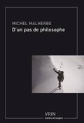 Cover: D'Un Pas de Philosophe - Librarie Philosophique J. Vrin