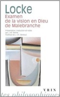 Cover: Examen de la Vision En Dieu de Malebranche - Librarie Philosophique J. Vrin
