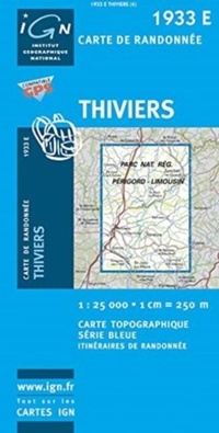 Abbildung von: Thiviers: 1933E - Institut Geographique National