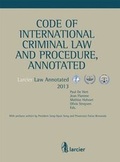 Cover: Code of International Criminal Law and Procedure, Annotated - Larcier