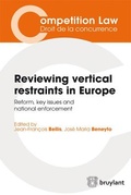 Cover: Reviewing vertical restraints in Europe - Editions juridiques Bruylant