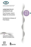 Cover: Harmonisation of European IP Law - Editions juridiques Bruylant