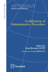 Enlarge image Cover: Codification of Administrative Procedure - Editions juridiques Bruylant