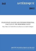 Cover: Phase-space Analysis and Pseudodifferential Calculus on the Heisenberg Group - Societe mathematique de France