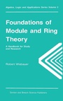 Cover: Foundations of Module and Ring Theory - Gordon & Breach Science Publishers SA