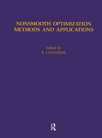 Enlarge image Cover: Nonsmooth Optimization Methods - Gordon & Breach Science Publishers SA