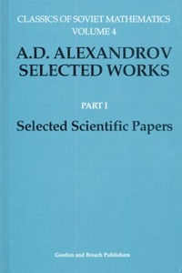 Abbildung von: A. D. Alexandrov Selected Works Part I - Taylor & Francis