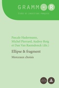 Cover: Ellipse et fragment - Peter Lang Verlag