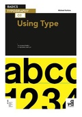 Cover: Basics Typography 02: Using Type - AVA Publishing SA