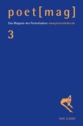 Cover: poet (mag) 3 - Poetenladen