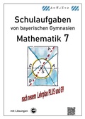 Cover: Mathematik 7 Schulaufgaben von bayerischen Gymnasien (G9) mit L&ouml;sungen - Durchblicker Verlag