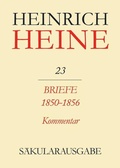 Cover: Briefe 1850-1856. Kommentar - De Gruyter Akademie Forschung