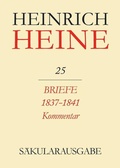 Cover: Briefe an Heine 1837-1841. Kommentar - De Gruyter Akademie Forschung