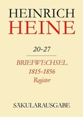 Cover: Briefwechsel 1815-1856. Register - De Gruyter Akademie Forschung