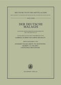 Cover: Der deutsche Malagis nach den Heidelberger Handschriften Cpg 340 und 315 - De Gruyter Akademie Forschung