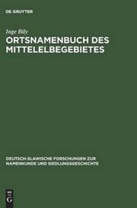 Abbildung von: Ortsnamenbuch des Mittelelbegebietes - De Gruyter