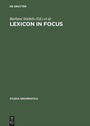 Cover: Lexicon in Focus - De Gruyter Akademie Forschung
