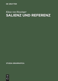 Enlarge image Cover: Salienz und Referenz - De Gruyter Akademie Forschung