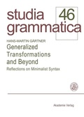 Cover: Generalized Transformations and Beyond - De Gruyter Akademie Forschung