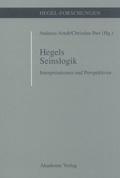 Cover: Hegels Seinslogik - De Gruyter Akademie Forschung