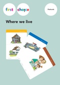 Cover: First Choice - Where we live / Flashcards - Lehrmittelverlag Z&uuml;rich
