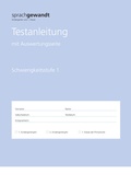 Cover: sprachgewandt Kindergarten und 1. Klasse / Testanleitung Schwierigkeitsstufe 1 &agrave; 10 St&uuml;ck - Lehrmittelverlag Z&uuml;rich