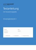 Cover: sprachgewandt Kindergarten und 1. Klasse / Testanleitung Schwierigkeitsstufe 3 &agrave; 10 St&uuml;ck - Lehrmittelverlag Z&uuml;rich