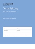 Cover: sprachgewandt Kindergarten und 1. Klasse / Testanleitung Schwierigkeitsstufe 2 &agrave; 10 St&uuml;ck - Lehrmittelverlag Z&uuml;rich