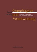 Cover: Gerechtigkeit und Verantwortung - De Gruyter Akademie Forschung