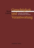 Cover: Gerechtigkeit und Verantwortung - De Gruyter Akademie Forschung