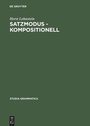 Cover: Satzmodus - kompositionell - De Gruyter Akademie Forschung