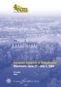 Cover: European Congress of Mathematics, Stockholm, June 27 -July 2, 2004 - EMS Press