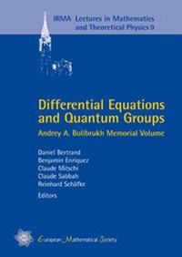 Enlarge image Cover: Differential Equations and Quantum Groups - EMS Press