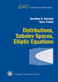Cover: Distributions, Sobolev spaces, Elliptic equations - EMS Press
