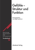 Cover: Gef&uuml;hle - Struktur und Funktion - De Gruyter Akademie Forschung