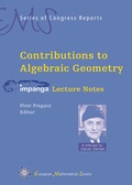 Cover: Contributions to Algebraic Geometry - EMS Press
