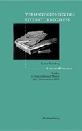 Cover: Verhandlungen des Literaturbegriffs - De Gruyter Akademie Forschung