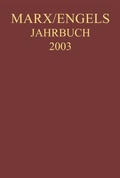 Cover: Marx-Engels-Jahrbuch 2003. Die Deutsche Ideologie - De Gruyter Akademie Forschung