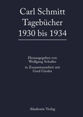 Cover: 1930 bis 1934 - De Gruyter Akademie Forschung