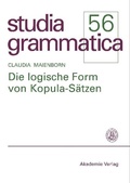 Cover: Die logische Form von Kopula-S&auml;tzen - De Gruyter Akademie Forschung